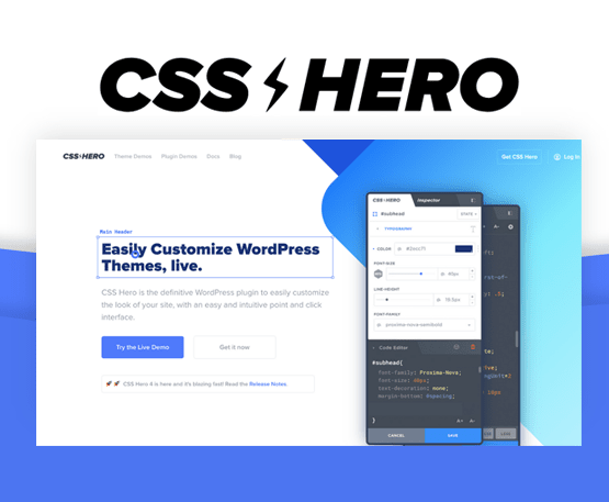 CSS Hero - Visual CSS Editor - Vua Theme